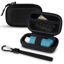 Inhaler Case, Hard Shell Protective Travel Carrying Case, Fits Standard Rescue & New Albuterol Inhaler מכשירים עד 4 Inches, התקן לא נכלל, שחור