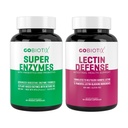GOBIOTIX Super Enzymes תוסף - Enzymes Digestive Enzymes with Prebiotics and Probiotics for Women and Men - Supports Got Health, Glutenion, Lactose Absorption, Plant Based Dietary Pills