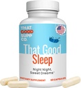 That Good Supp Co - That Good Sleep Night Time Sleep Aid for Adults for Adults - תומך בשינה עמוקה - מסייעות בטיפול בלחץ, משפרת את Mood - תוספת שינה עבור מבוגרים תוספת כוח - מיוצר בארה"ב