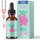 JoySpring DetoxZee Zeolite טיפות לילדים - Clinoptilolite עם ויטמין D3 & Cyanocobalamin ויטמין B12 - טבעי ברי פלמור נוזל