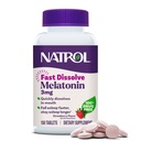 Natrol Fast Dissolve Melatonin 3 מ"ג, Melatonin תוספי שינה נינוחה, תמיכה בשינה למבוגרים, 150 טבליות Strawberry-Flavored, עד 150 יום אספקה