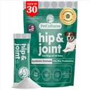 PetCultures hip & Joint TriBiotic אבקה, תוספי מזון Topper התומכים בכלב הניידות עם פרוביוטיקה, prebiotic ו postbiotic Plus Glucosamine & Chondroitin - מיוצר בארה"ב