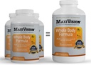 MaxiVision® הםDS 2 Whole Body Formula - AreDS 2 ויטמין W/Lutein ו-Zaxanthin - עבור Macular Support - תוספי עיניים עבור עין סטרין - 360 קפסולות ספירה (360 קפסולות 1 בקבוק)