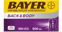 Bayer Back & Body תוספת כוח Aspirin, 500 מ"ג טבליות, הקלה מהירה באתר של כאב, כאב Reliever עם 32.5 מ"ג Caffeine, 100 Count