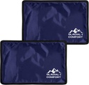 Glacial Comfort Gel Ice Pack for Back Pain - (12 " x 8") Reusable Cold Pads for Hip, Knee, Shoulder Injuries, שריר סטרינס, Migraine & Postpartum Recovery with Flex Technology - לאחר ניתוח.