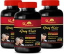 Energy Pills - Anti-Gray Hair Solution - עבור גברים ונשים - Folic Acid, Biotin, Pantothenic Acid, Catalse, Horsetail, Saw Palmetto, PABA, L-Tyrosine, Nettle, Chlorophyll, Fo Ti, Barley 3B 180s Caps Caps Caps, Saw Palmetto, PABA, L-Tyrosine, Nettle, Chlorophyll, Chlorophyll, Chlorophyll, Fo Ti, Barley, Barley 3B 3B 3B 180s 3B 3B 180s 3B 180s 3B 180s 3B 180s