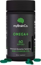 MyBrainCo - OMEGA + - EPA DHA אומגה 3 תוספת עם Tocotrienols ויטמין E - תומך בבריאות המוח, תפקוד קוגניטיבי, Mood Balance, Eye Health & Immunity - Brain Health Supplement (60 Softgels)