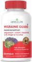 MIGRAINE Guard ® New Migraine Relief Headache Prevention, CoQ10, VIT B2, VIT B6, Feverfew, Magnesium GLYCIN, ג'ינג'ר, תגובה יוצאת דופן במהלך ניסויים שנעשו בקנדה