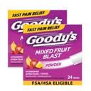 אבקת כאבי ראש נוסף של Goody, פירות Blast Flavor Dissolve Packs, 24 Individual Packets (2 Pack)