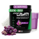 JYM תוסף Science Pre JYM Grape Candy Pre Workout אבקת לגברים ונשים, BCAAs, Nootropics, Creatine HCI, Citrulline, Beta-Alanine, Betaine, Tairine, Huperzine, 30 משרתים