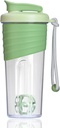 Shaker Bottle forחלבון Mixes,24 oz,Protein Shaker Bottles with Whisk Ball, Mixerבק, חלבונים בבקבוק חלבונים, חבילת חלבון טרום עבודה Whey Sugar Shaker Cup, Forest Green Green