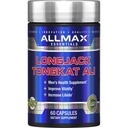 AllMAX Essentials LongJack Tongkat Ali - 60 קפסולות - תוספת בריאות של גברים - משפרת את החיוניות - 60 משרתים