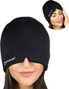 Fast Acting Migraine Relief Cap - תוכנן עבור Migraine, Sinus Tension Headache הקלה, Double Layer Gel Ice Mask, טיפולית Migraine Mask - Cold & Hot Compression, 1 Size Fits All Fits All Fits All