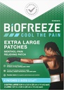 Biofreeze Overnight XL Pain Relief Patches, Arthritis Pain Reliever, Knee & Lower back Pain Relief Patch, Sore שריר הקלה, כאבי צוואר הקלה, FSA Eligible, 4 Biofreeze Menthol Patches