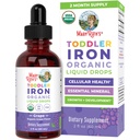 MaryRuth Organics Iron Supplement for טונדלרים | תוספי ברזל נוזליים לילדים בגילאי 1-3 | תוספת ברזל להגנת ברזל | Premiumochel