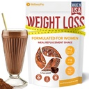 Meal החלפת Shake for Women with Chocolate Flavor, Keto Friendly, אבקת חלבון כשר, Pre & Probiotics for Easy Digestion, No Sucralose Included, 16,9 Oz
