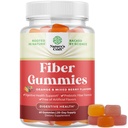 Tasty Prebiotics for Adults - High סיבים תוספי ויטמינים למבוגרים עם Prebiotic Soluble Chicory Root for Immunity and Digestive Support - Non GMO Vegan Halal 60 Count