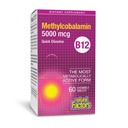 גורמים טבעיים, ויטמין B12 Methylcobalamin 5000 mcg, תמיכה צ'ואובל עבור אנרגיה ובריאות החיסון, Vegetarian, 60 טבליות (60 מנות)
