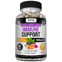 Kaya Naturals Elderberry Immune תמיכה, Elderberry עם Zinc ו ויטמין C עבור ויטמינים מבוגרים, Probiotics & Turmeric 1000 מ"ג מערכת החיסון Booster Sambucus קפסולות - 60 הרוזן הרוזן