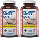 Yerba Prima Psyllium Husks Caps, 625 מ"ג, 400 קפסולות (Pack of 2) - סיבים טבעיים עבור גברים ונשים - תמיכה רגילה תוספת