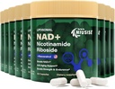 NAD תוסף, NAD Nicotinamide Riboside 900 Mg עבור גברים ונשים, Liposomal NAD+ תוספת עם Nicotinamide Riboside, Resveratrol & Quercetin, אנרגיה, Boost NAD+, 900 קפסולות