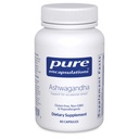 Pure Encapsulations Ashwagandha - 500 מ"ג Ashwagandha לחלץ - Metabolism & Stress Support - Immune Support - GMO חינם & טבעוני - 60 קפסולות