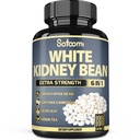 Satoomi 6in1 White Kidney Bean לחלץ קפסולות - 6 חודשים אספקה - תוספת של בלחת זית, קפה ירוק Bean & ירוק תה - 180 הרוזן