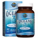 גן החיים Oceans 3 Beyond אומגה 3 עם אומגה Xanthin, EPA, DHA תוספים, שמן דגים עם 1200 מ"ג אומגה 3, Astaxanthin & Brown Seaweed Extract - 60 Softgels