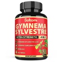 Satoomi Pure Gymnema Silvestre קפסולות לחלץ - 90 קפסולות עבור 3 מונטה - בשילוב עם Neem Leaf, בזיל הקדוש ו Turmeric Curcumin שורש