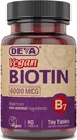 6000 mcg - Easy-to-Swallow ויטמין B7, טבליות זעירות, 90 Count