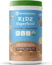 גראס מדהים Kidz Superfood: חלבונים טבעוניים ופרוביוטיקה לילדים עם אבקת שורש Beet ו 1/2 כוס של ירוקים עליים, שוקולד קיצוני, 15 משרתים