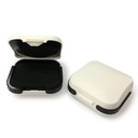 (2 ב- Pack) האזנה ל-Auto Storage Case Small - הודעות שמיעה הנושאות את Box Hard Holder for CIC, ITC ABS White