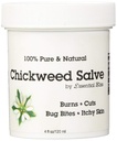 Chickweed Salve 4OZ * 100% טהור * כל אורגני לא תוספתיות * קרם Soothing Anti Itch Cream * מספק הקלה בעור יבש