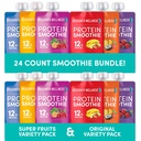 מעצב את החלבון Smoothies מקורי Variety Pack & Super פירות Variety Pack Bundle