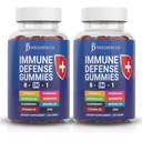 8 ב 1 Immune Defense Booster תוספת חניכיים עם Astragalus Root, ויטמין C ו Zinc, ויטמין D3, Elderberry ו Quercetin (2 Pack)