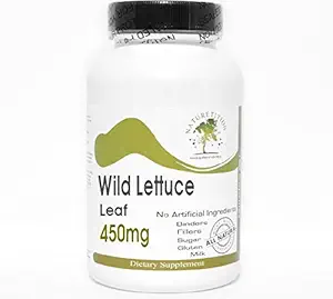 Wild Lettuce Leaf 450 מ"ג - 200 קפסולות - אין תוספות - תוספי טבע