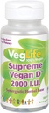 VegLife Supreme Vegan D Vegan Tablet, 2000 iu, 100 הרוזן