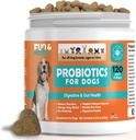 Probiotics for Dogs Digestive Health Supplement Allergy & Itchy Skin - Pet Diarrhea Gas Treatment Upset Stomach עוף פלאמור 120 Soft Chews