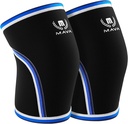 Mava Sports Knee אוכפים משקולות גברים ונשים, 7mm Neoprene Knee אופוס לנשים וגברים, אידיאלי עבור אימון קרוס WOD, Squats, Powerlifting