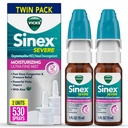 ויקיס סינרקס סוהל סעיד, Moisturizing Ultra Fine Mist with Aloe, Decongestant Medicine, Relief from Stuffy Nose בשל קר או אלרגיה, Nasalungestion & Sinus לחץ הקלה, 265 Sprays x 2 2