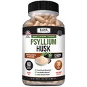 Kaya Naturals Psyllium Husk כמוסות - 60 ספירה | תוסף סיבים גבוהים | בריאות ושגרה | Gluten-Free, non-GMO