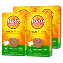 Metamucil Apple Crisp Flavored סיבים תזונתיים תוספת עם Psyllium Husk, 9.3 Ounce, Pack של 4