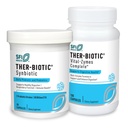 Klaire Labs Ther-Biotic Synbiotic Probiotic (30 קפסולות) + Vital-Zymes Digestive Enzymes Bundle (120 Count) - Low-FODMAP Probiotic + תוסף תמיכה ב- + Digest