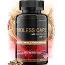 תוסף Cholesterol - Triglycerides תומך קפסולות w.org, Odorless Garlic, Cayenne Pepper, Plant Sterols כדי לתמוך HDL רגיל ורמות כולסטרול LDL w. Antioxidant Niacin (Vitamin B3)