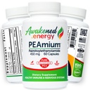 Palmitoylethanolamide 450 מ"ג Comfort Mobility Nerves Cognitive & Immune Support - Micronized High Absorption - All Natural Pea - USA Made - No Additives or Excipients - 60 קפסולות טבעוניות