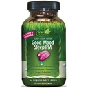 Irwin Naturals Good Mood Sleep PM - 54 Softgels נוזלי - עם Melatonin ו L-theanine for Rest & הירגעות - 18 המשרתים המלאים