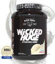 תזונה גלובלית בונדלה משלימה עם ענק Black Magic Wicked - Mass Gainer צרפתית Vanilla Flavor עבור תמיכה שרירים ושיקום, 7.24 LBS אבקת חלבון עם תוסף Keychain