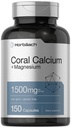 Horbäach Coral Calcium 1500 מ"ג קפסולות | 150 Count | Plus Magnesium | Non-GMO & Gluten Free Supplement
