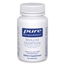 תכונות טהורות מופחתות Glutathione | Hypoallergenic Antioxidant תוסף לתמיכה Liver and Cell Health * | 60 קפסולות