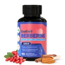 Premium Berberine תוסף 1200 מ"ג עם Ceylon Cinnamon - 90 קפסולות טבעוניות - Berberine HCL תוספת non-GMO Gluten Free, Immune Support